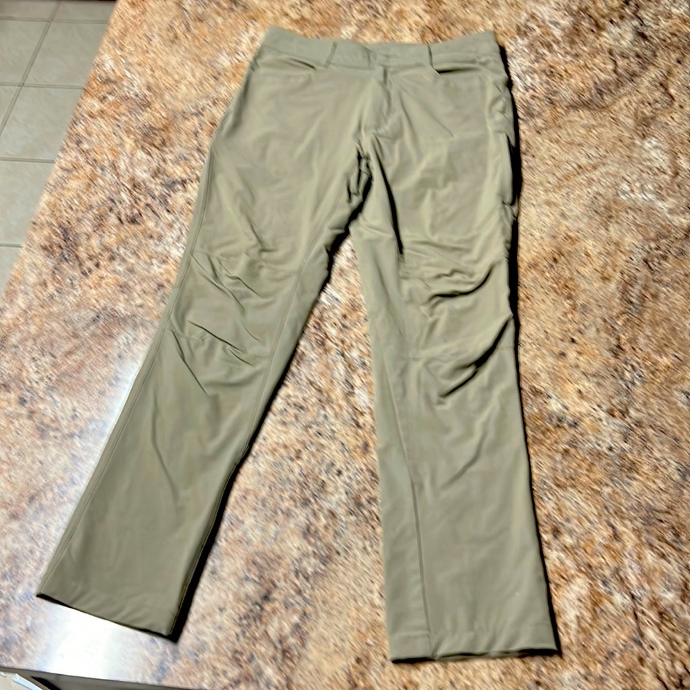tan nylon/spandex pants by swiss tech 32x32 mens